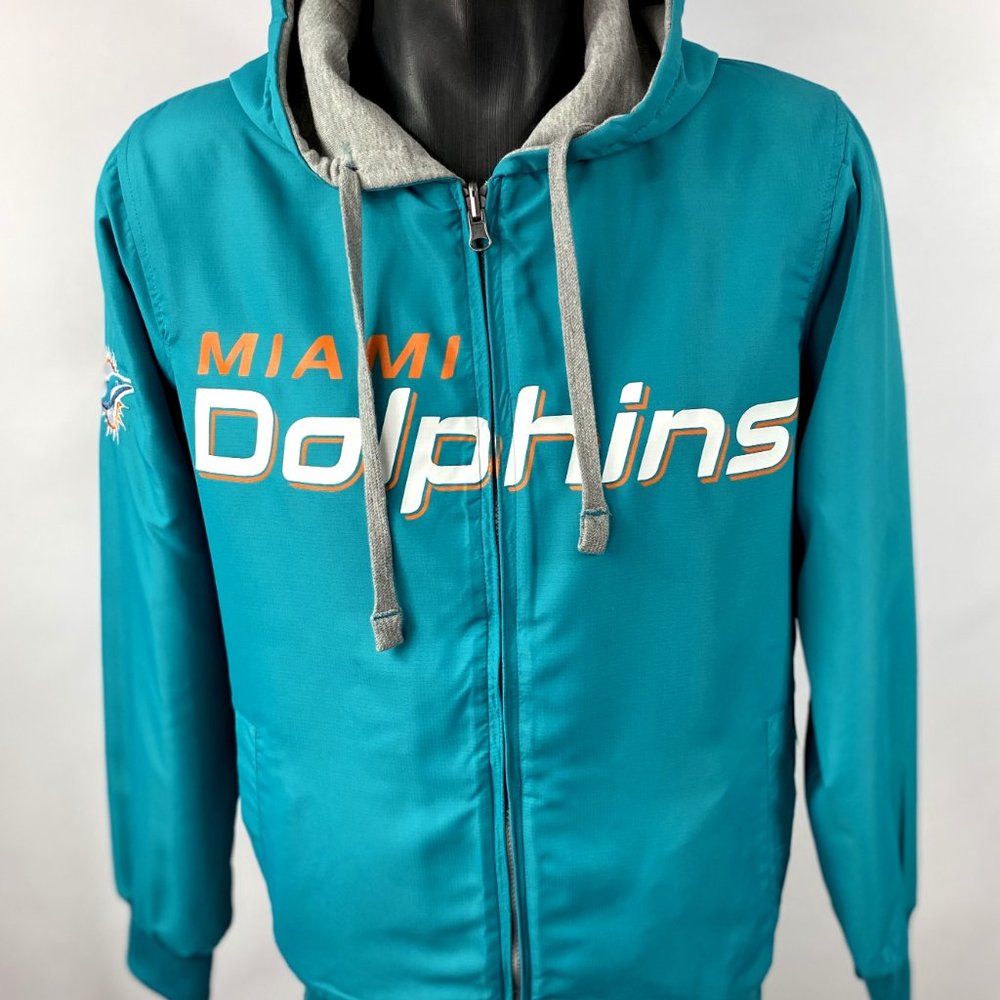 Miami Dolphins NFL Reversible Hooded Jacket X-SMALL